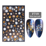 Nail Stickers 3D Christmas Series Two-color