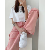 Straight Loose High Waist Pants