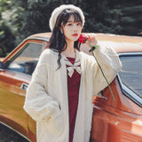 White Knitted Cardigan