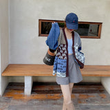 Stitching Loose Knit Sweater