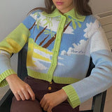 Retro Loose Jacquard Knitted Sweater