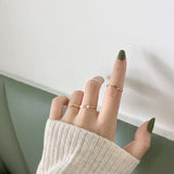 Simple Wavy Ring Five-Piece Set