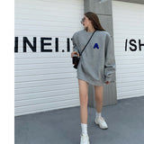 Loose Round Neck Pullover Sweatshirt