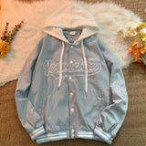 Simple Loose Hooded Jacket