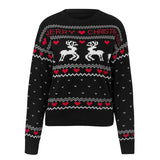 Christmas love deer pullover sweater