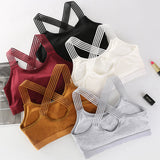 Girlish bra with chest pad