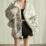 Full-print Lamb Cashmere Velvet Jacket