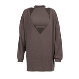 Pullover Turtleneck Vest