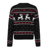 Christmas love deer pullover sweater