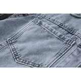 Contrast Color Stitching Denim Jacket