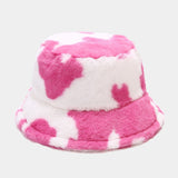 Short brim imitation mink velvet fisherman hat