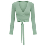 Sexy Cross V-neck Tie Sweater