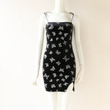 Retro Glitter Butterfly Dress