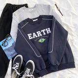 Simple Style Sleeves sweatshirt