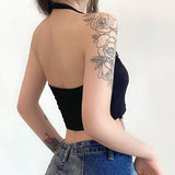 Halter Strap With Metal Chain With Backless