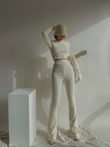 High Waist Horn Trousers Bottom Shirt Suit Version