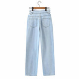 Korean Women's Hollow-waist Jeans
