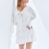 Sexy Deep V-neck Solid Color Waist Slimming Dress