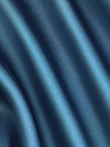 Robe Longue Satinée à Épaules Dénudées et Col Carré Froncée