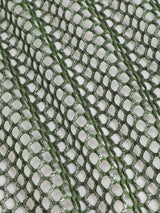 Sarong en maille crochet uni avec sequins