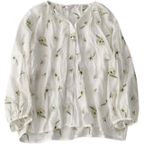 Loose casual V-neck sunscreen long sleeves