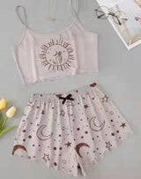 Cotton Girls Cartoon Casual PJ Suit