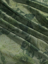 Bikini triangle dos nu à col halter avec sarong floral assorti