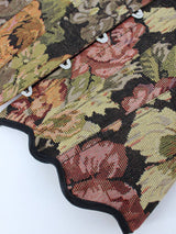 Top bustier floral style médiéval rétro