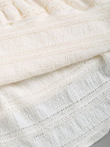 Jupe courte nude volants style Y2K