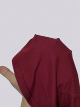 Top bordeaux à encolure en cœur et dentelle contrastée