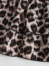 Jupe courte imprimé léopard
