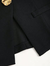 Blazer sans manches basique style français