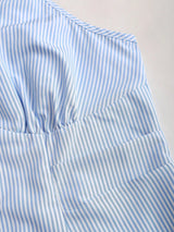 Blouse sans manches nœud à la taille