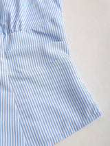 Blouse sans manches nœud à la taille