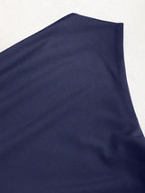 Combinaison Y2K épaules asymétriques et taille cintrée