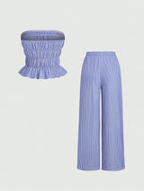 Ensemble décontracté bleu azur