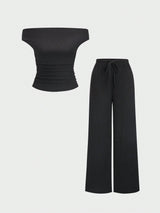 Ensemble deux pièces à épaules dénudées