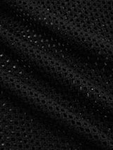 Ensemble transparent à col V avec découpes et coupe oversize