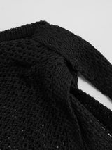 Ensemble transparent à col V avec découpes et coupe oversize