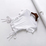 V-neck female short sleeve