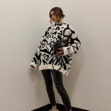 Casual irregular pattern sweater