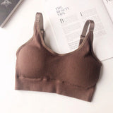 Thread tube top underwear sports bra for girls