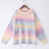 Small Loose Round Neck Pullover Sweater
