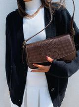 Izzy Croc Bag Brown