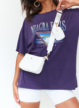 Peta & Jain Phoenix Bag White Pebble