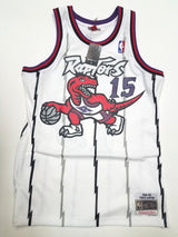 Vince Carter Toronto Raptors Hardwood Classics Finished Swingman Jersey - White