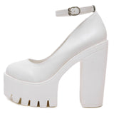 Thick-Heeled High Shoes
