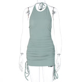 Sexy Round Neck Short Dress