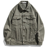 Retro patch loose jacket