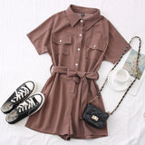 Short Sleeve Jumpsuit